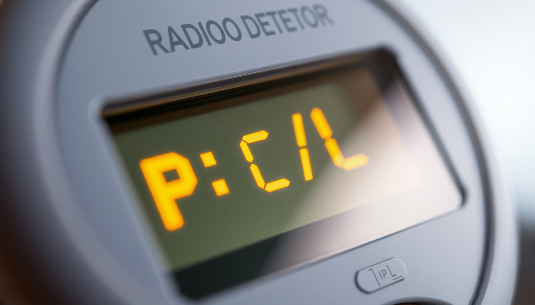 radon levels chart pCi/L close-up view