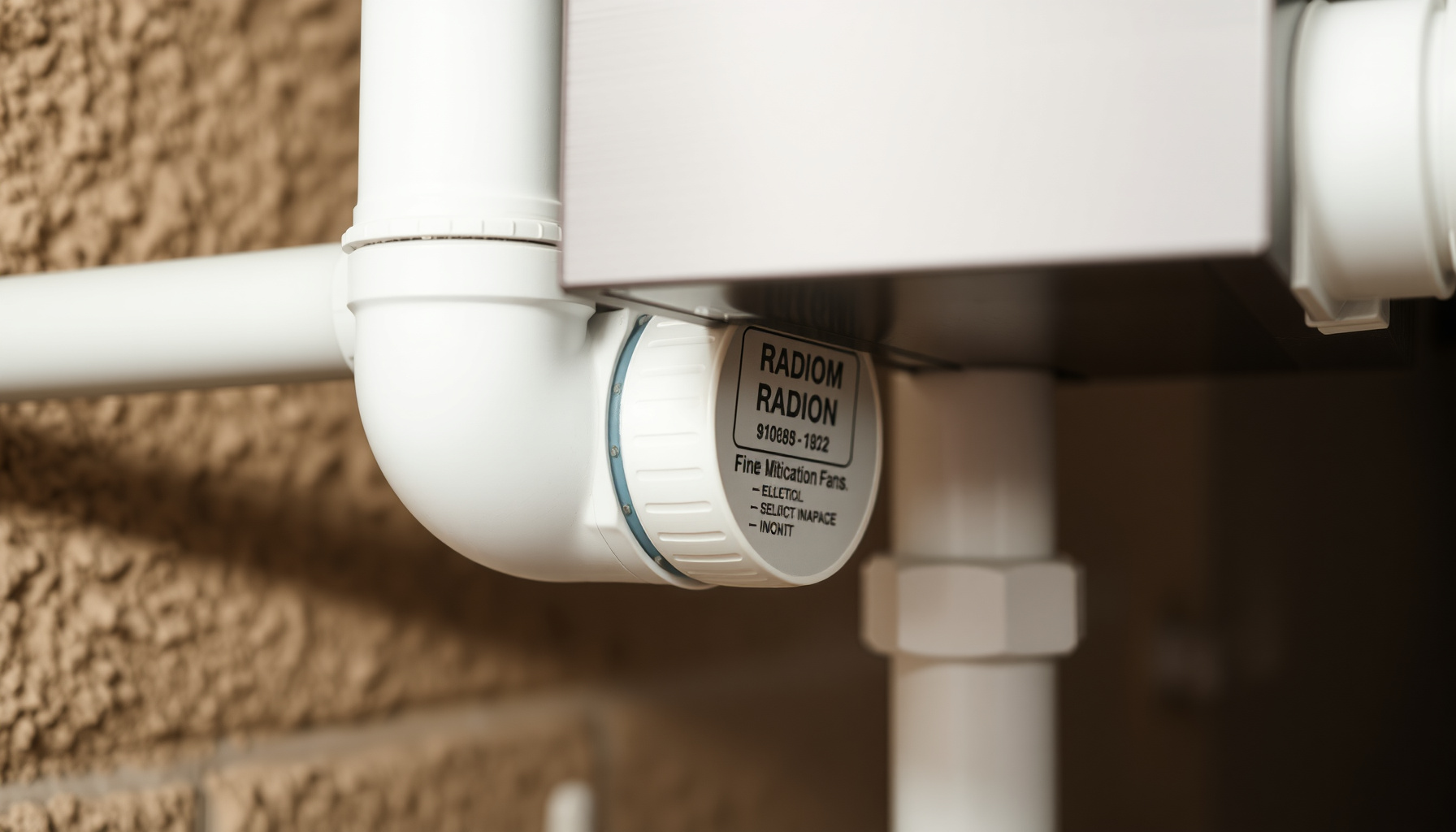 radon mitigation cost close-up view