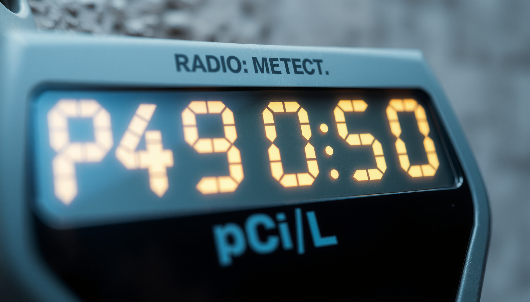 radon testing home value close-up view