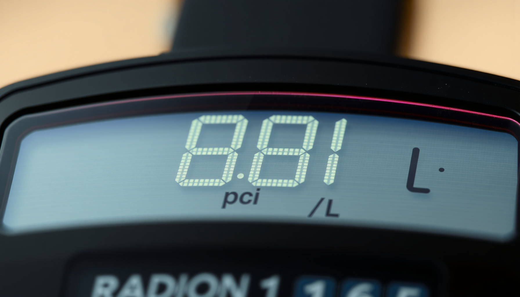 do radon detectors work close-up view