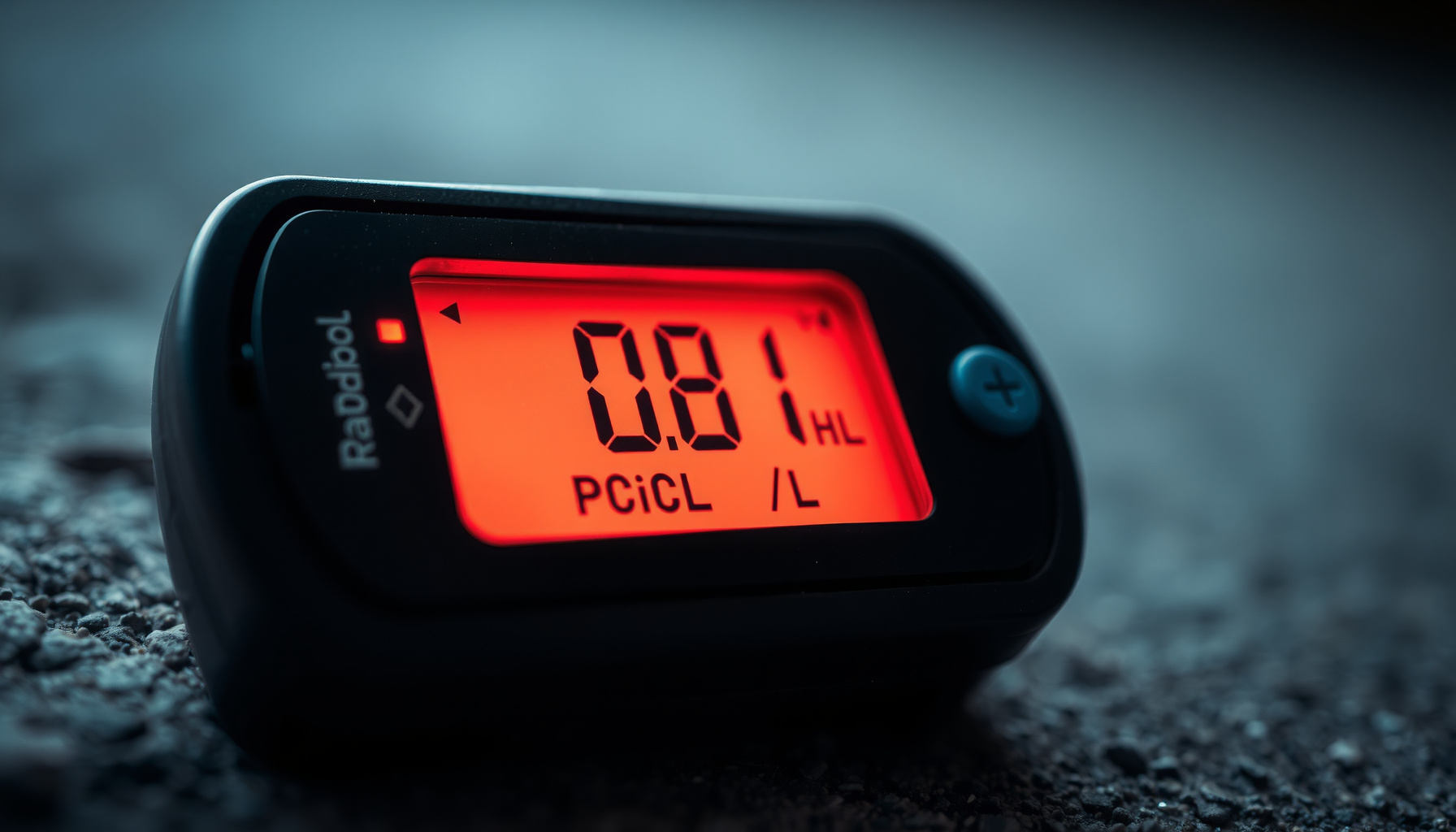 radon levels in Colorado close-up view