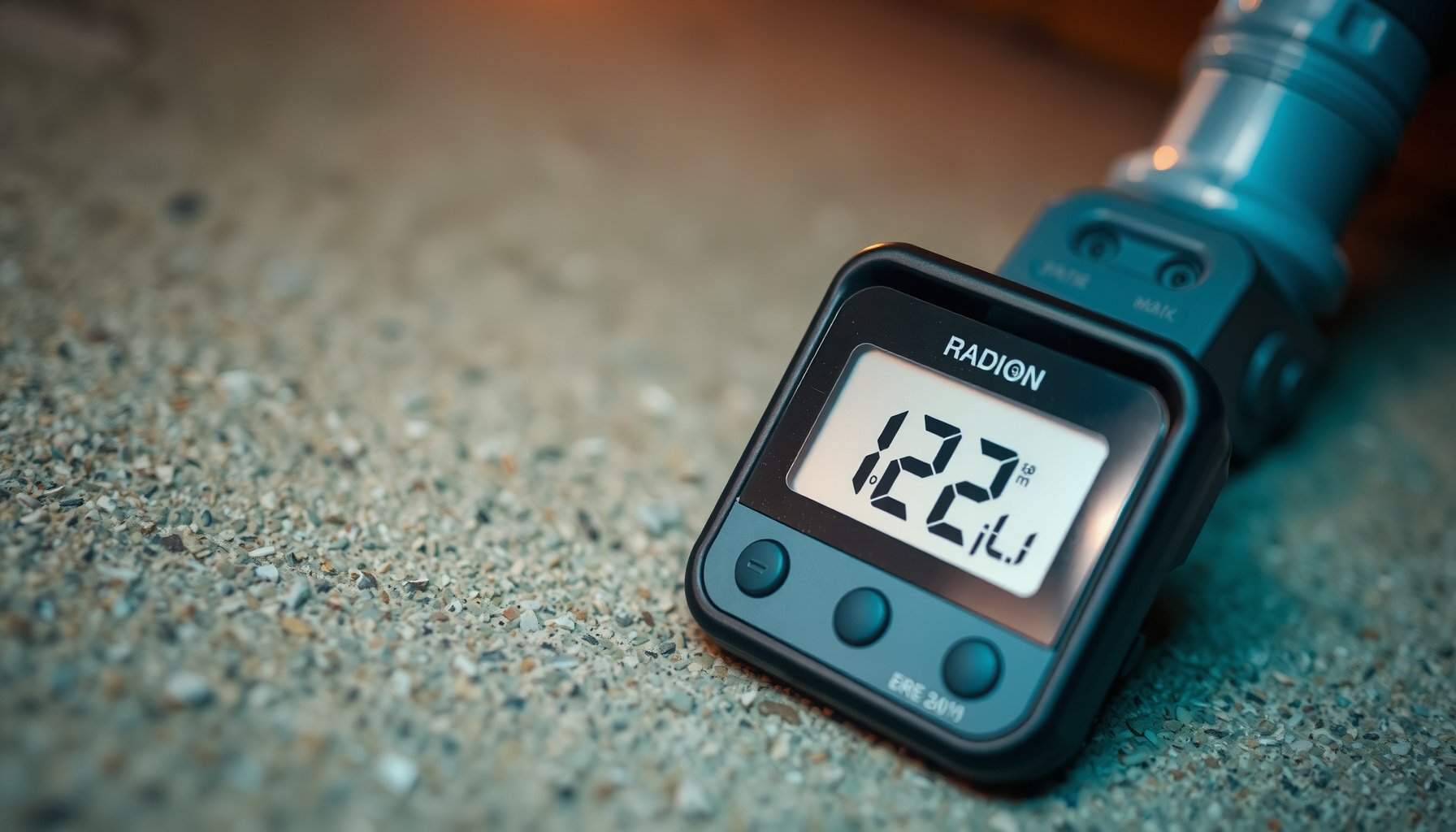 radon mitigation before or after buying a house close-up view