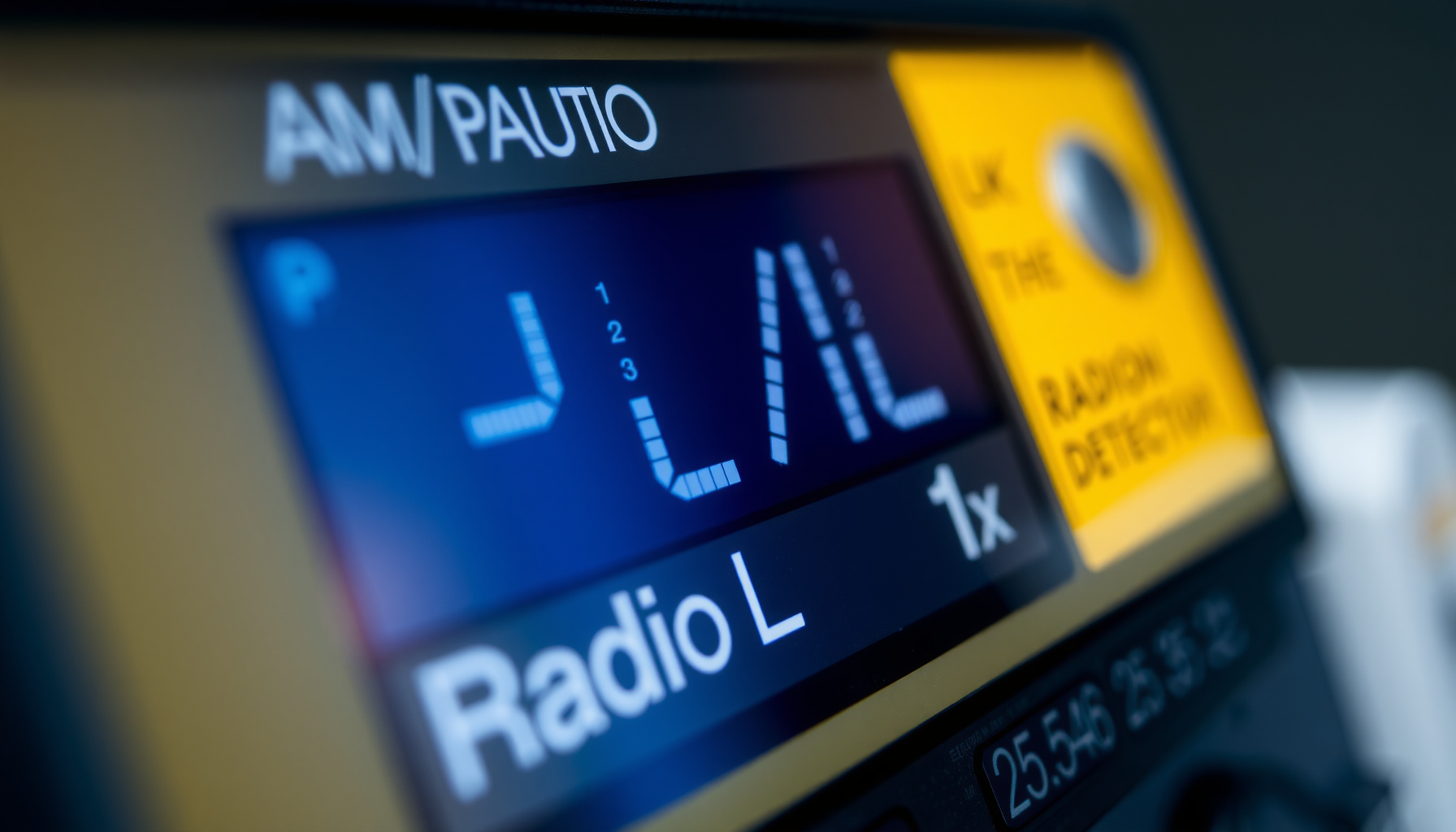 radon test results close-up view