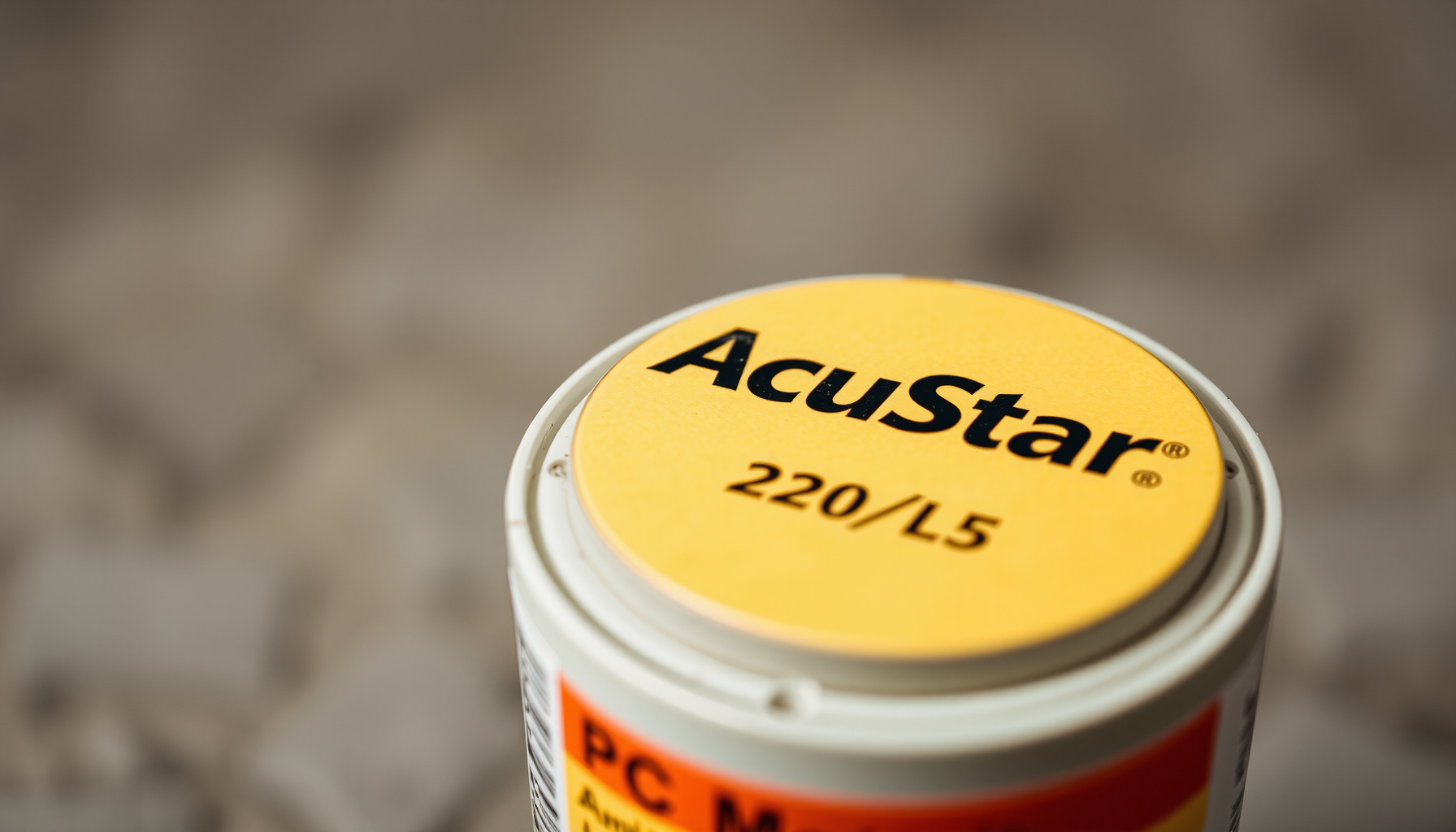 AccuStar radon test kit close-up view