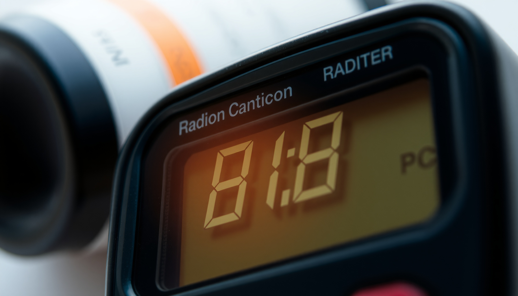 electronic radon test kits vs passive close-up view