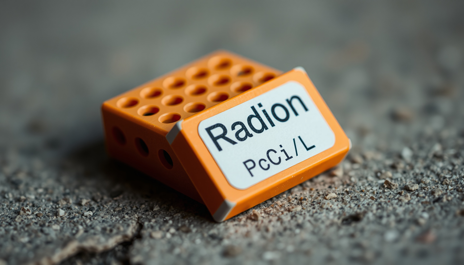 radon in rental properties close-up view