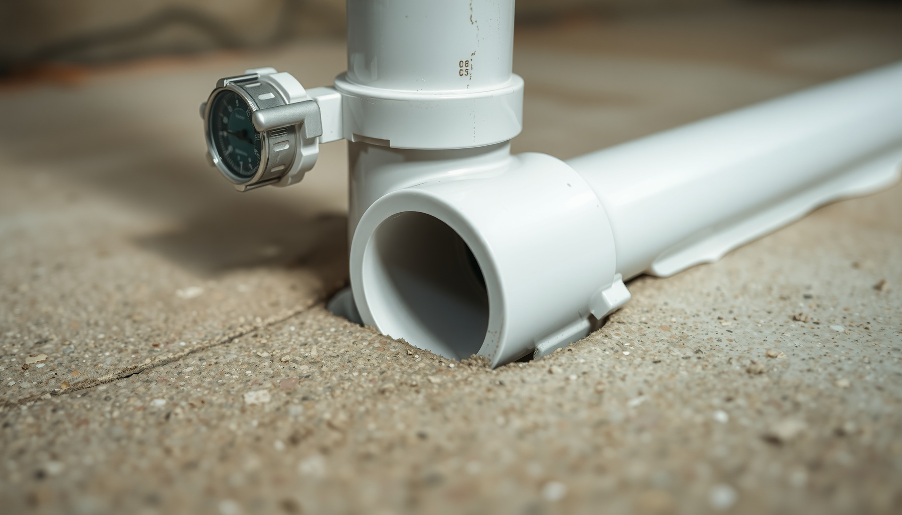 install radon mitigation system yourself close-up view