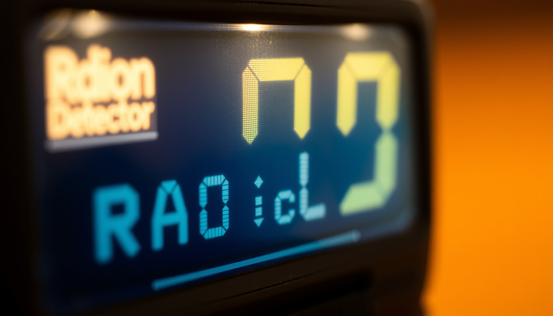 long-term vs short-term radon exposure close-up view