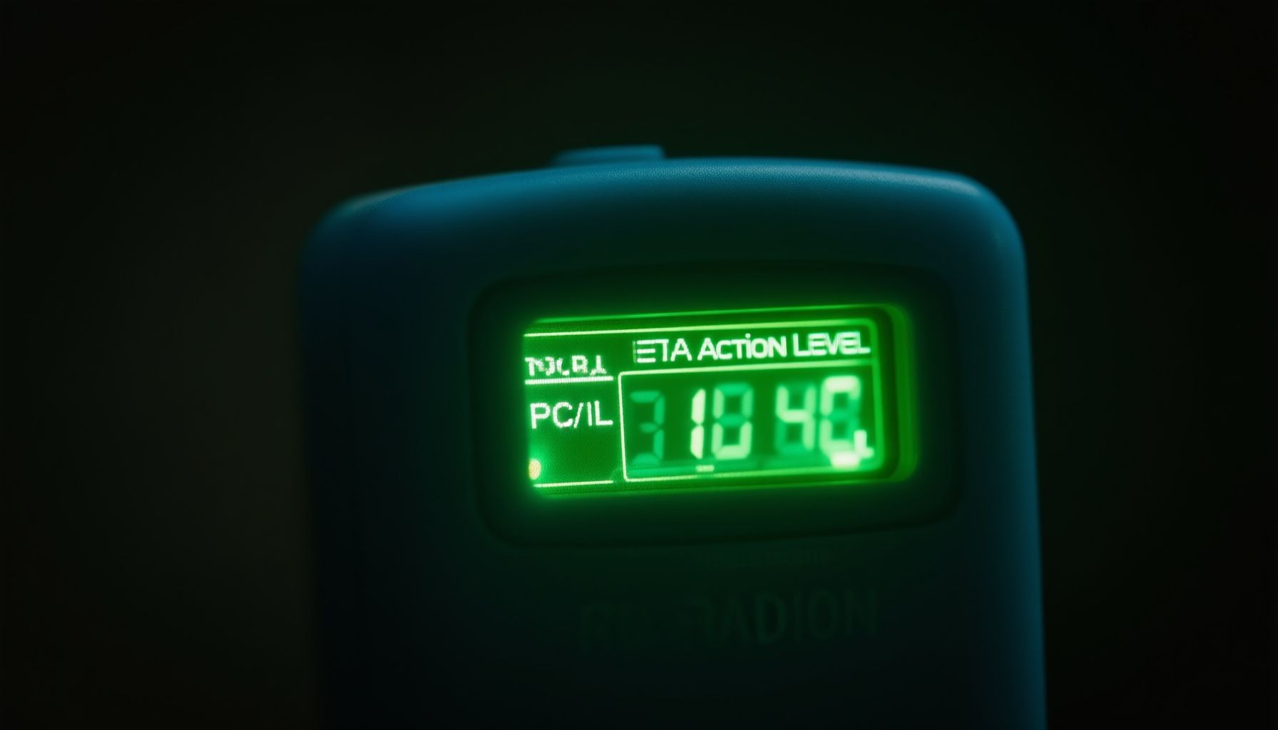 radon in Iowa close-up view