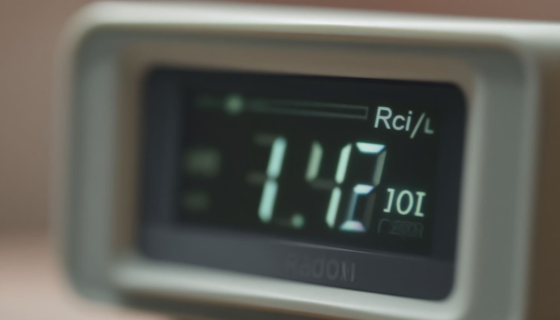 2 pCi/L radon safe close-up view