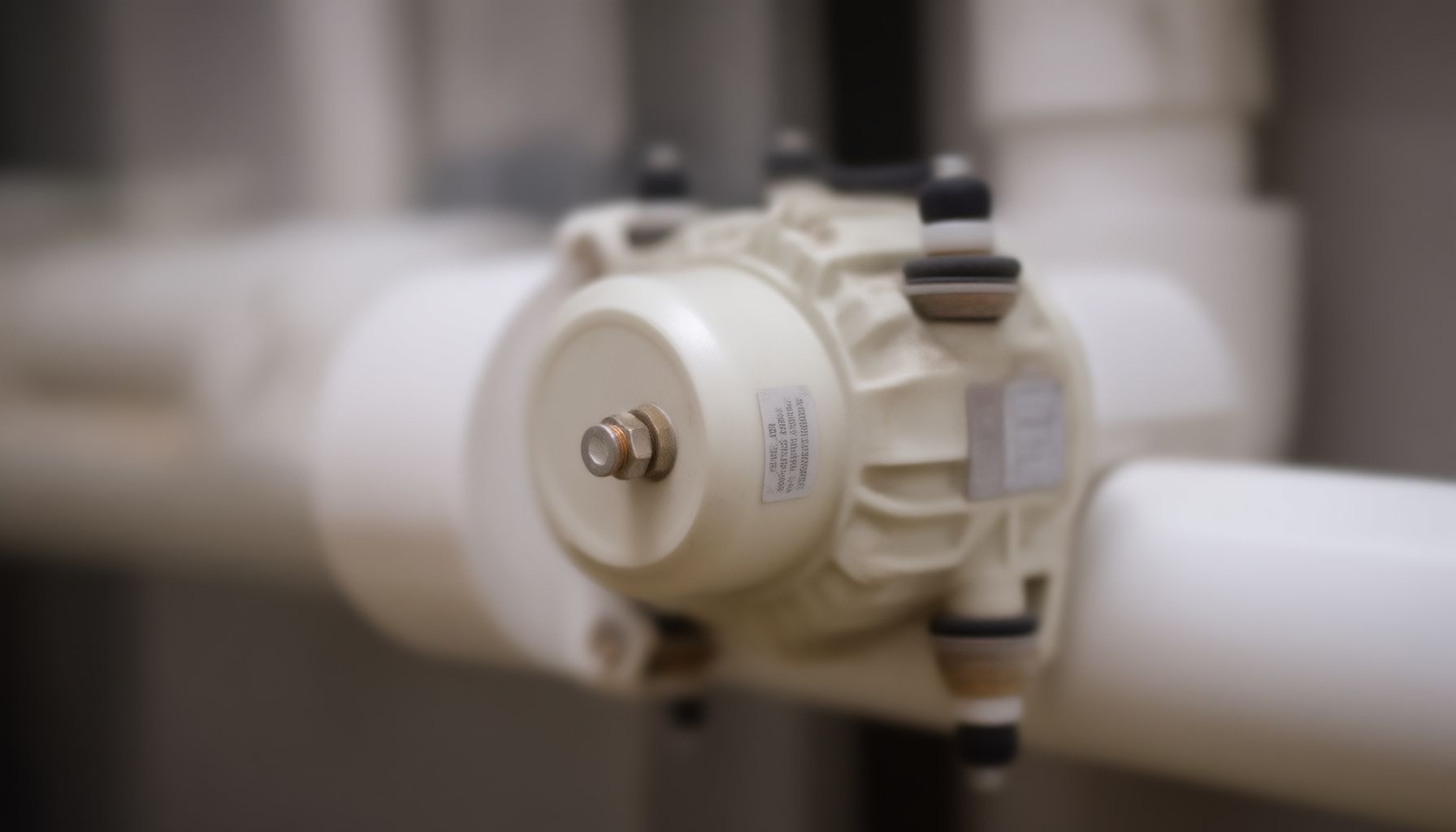 radon mitigation fan lifespan close-up view