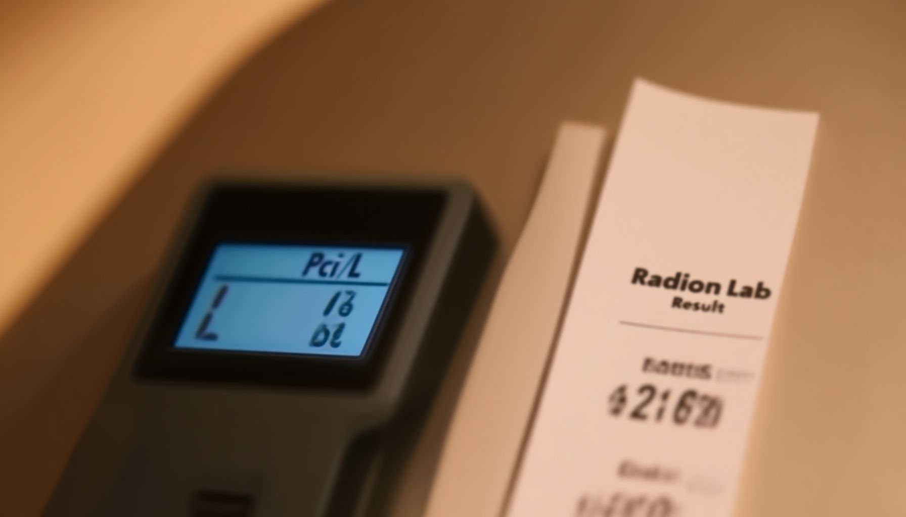 seller radon test vs buyer radon test close-up view