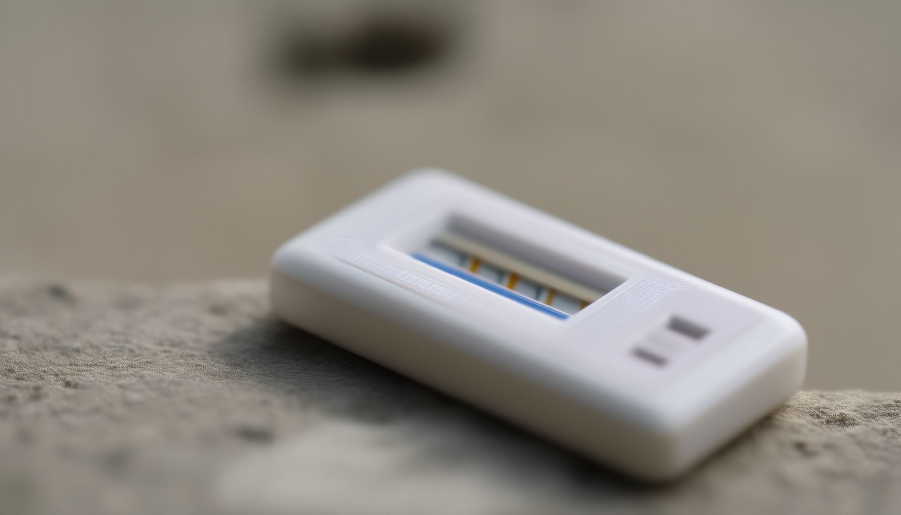 short-term vs long-term radon test close-up view